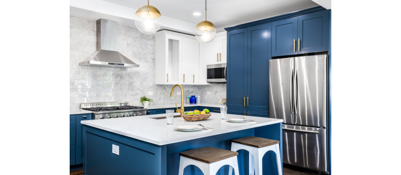 5 Shades of Blue for Your Kitchen Cabinets